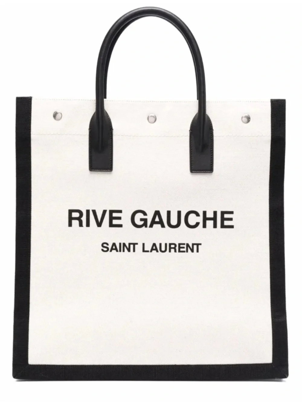 Saint Laurent RIVE GAUCHE canvas/leathertote bag made in Italy NWT